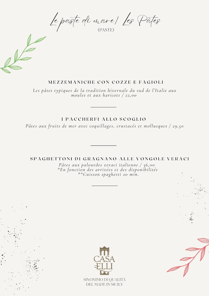 CASA ELLI Ristorante & Pizzeria Photo Menu 6