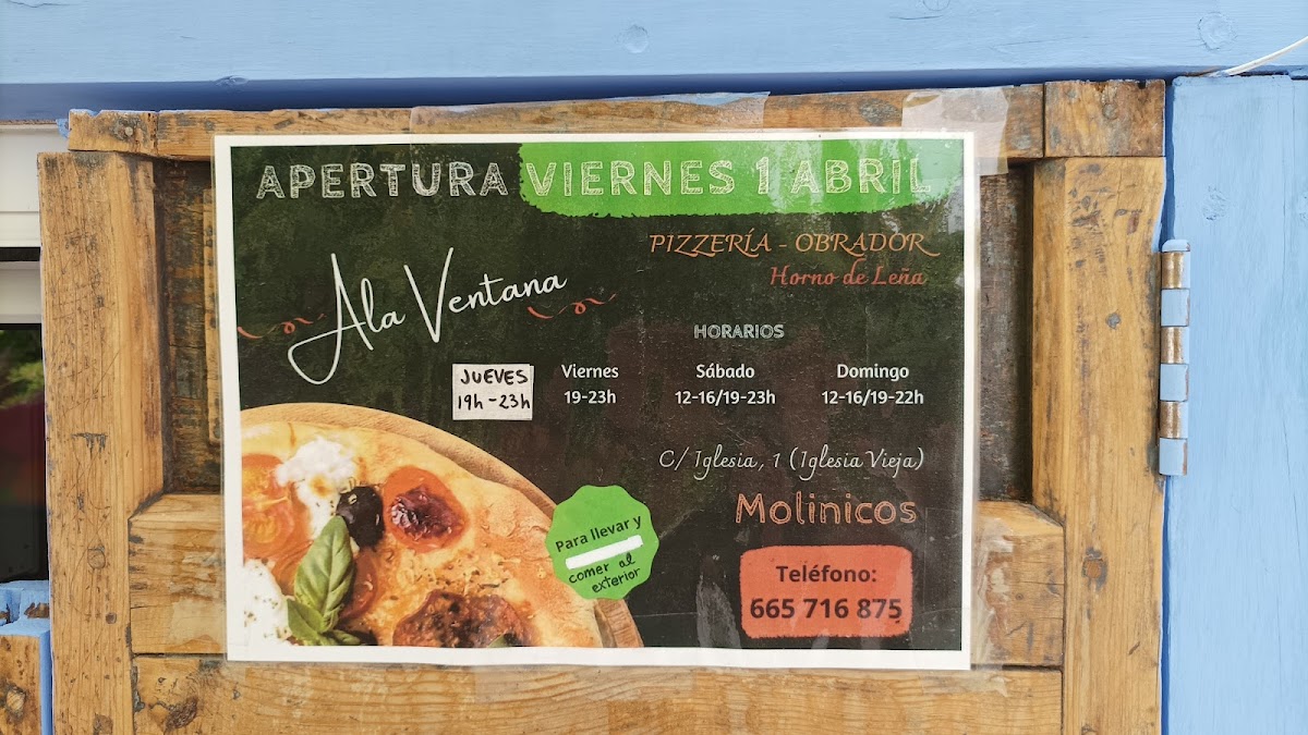 Ala Ventana Pizzería Photo Menu 6