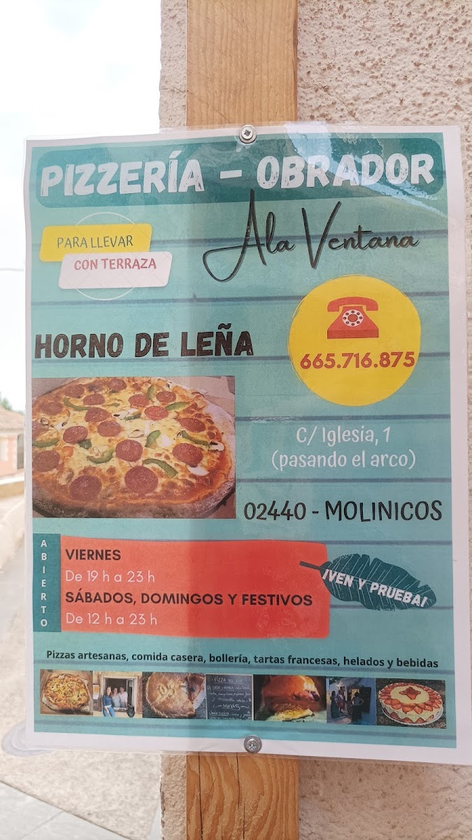 Ala Ventana Pizzería Photo Menu 7