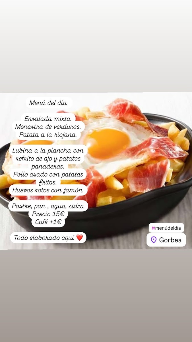 RESTAURANTE GORBEA Photo Menu 6
