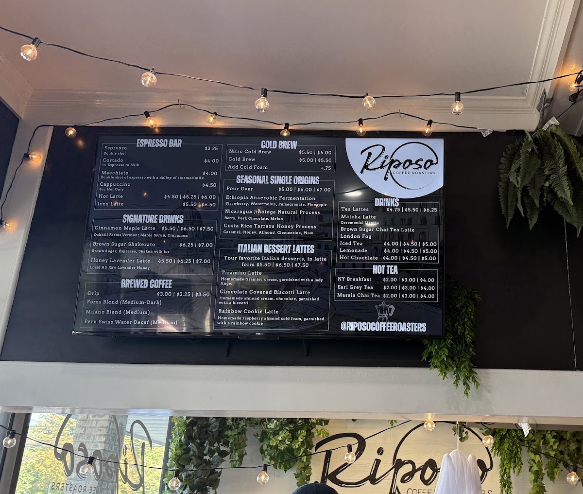 Riposo Coffee Roasters - Rumson Photo Menu 6