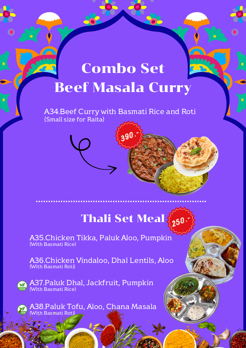 Lea's Indian Food Restaurant Photo Menu 3
