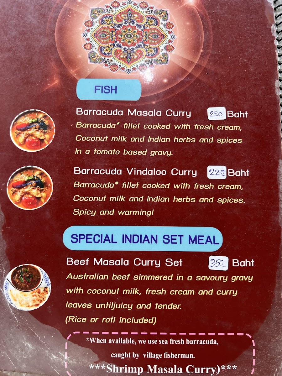 Lea's Indian Food Restaurant Photo Menu 8