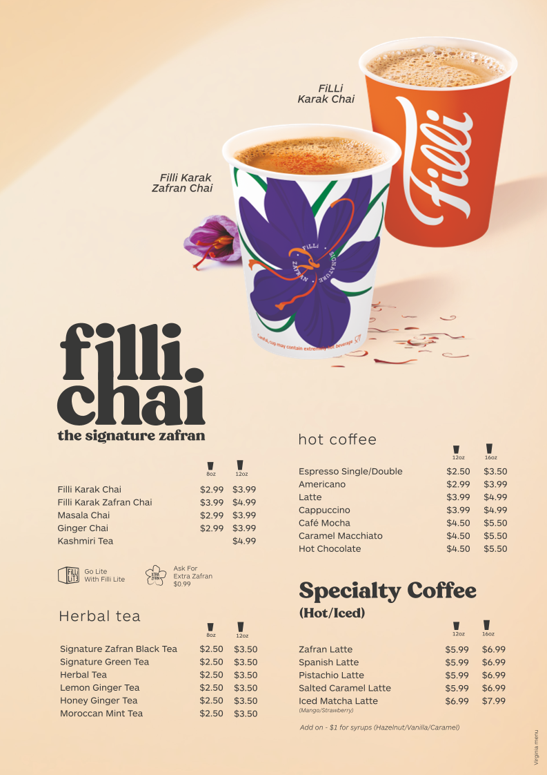 FiLLi Cafe | Chantilly - Virginia Photo Menu 3