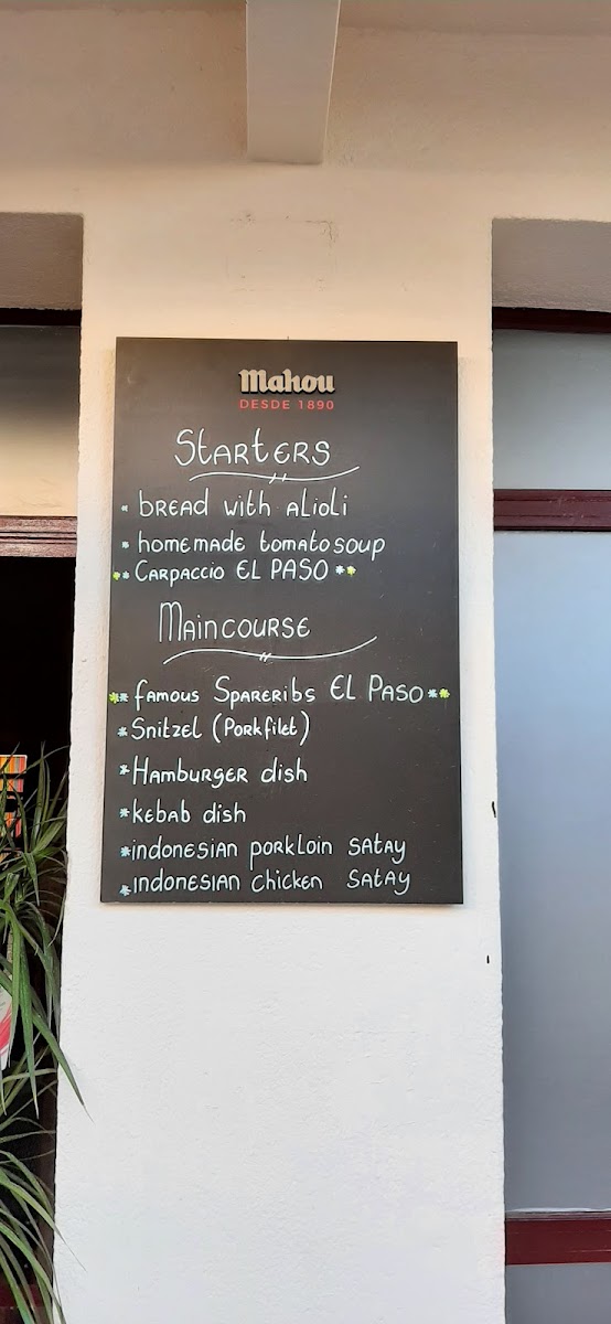 Bar El Paso Photo Menu 10