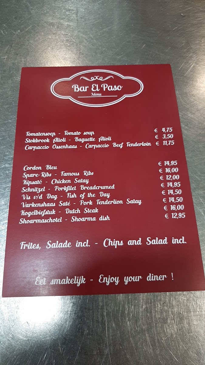 Bar El Paso Photo Menu 7