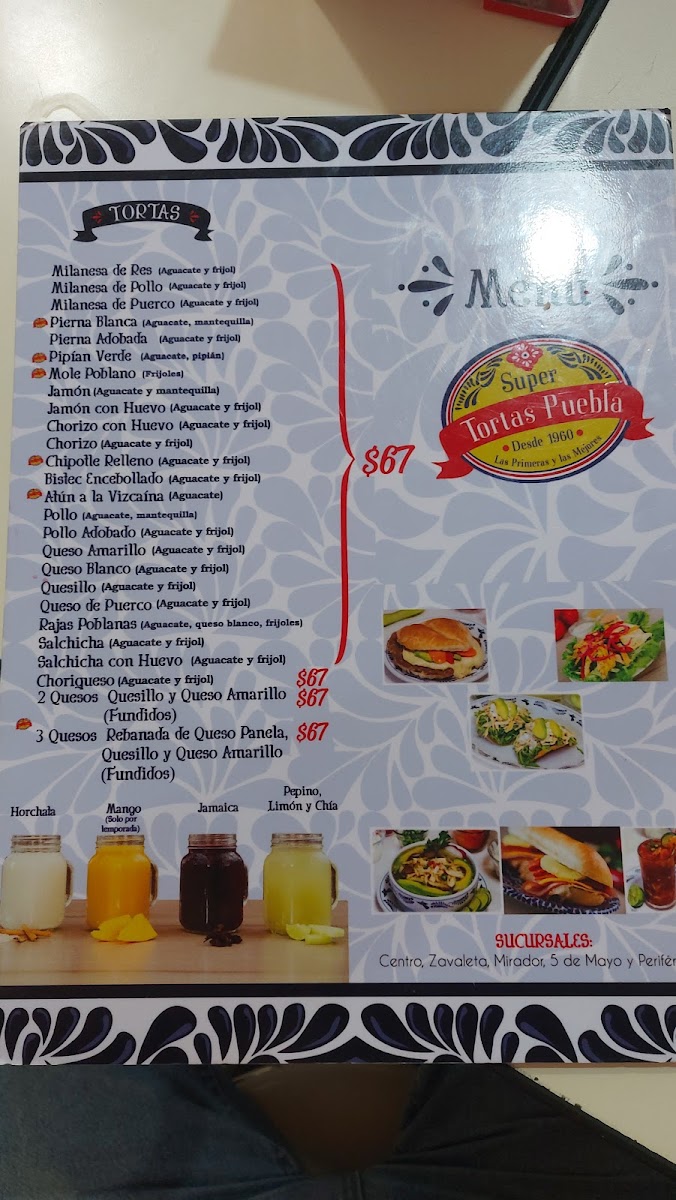 Super Tortas Puebla Photo Menu 1