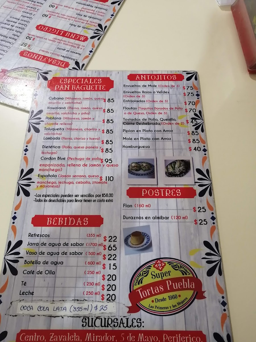 Super Tortas Puebla Photo Menu 7
