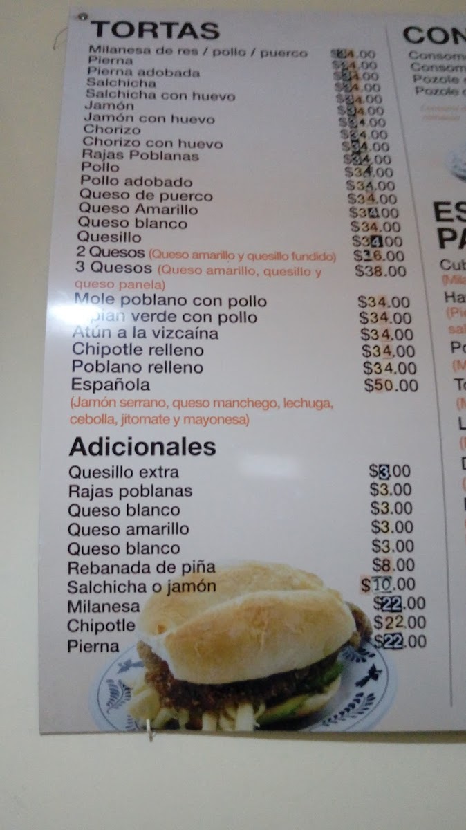 Super Tortas Puebla Photo Menu 9