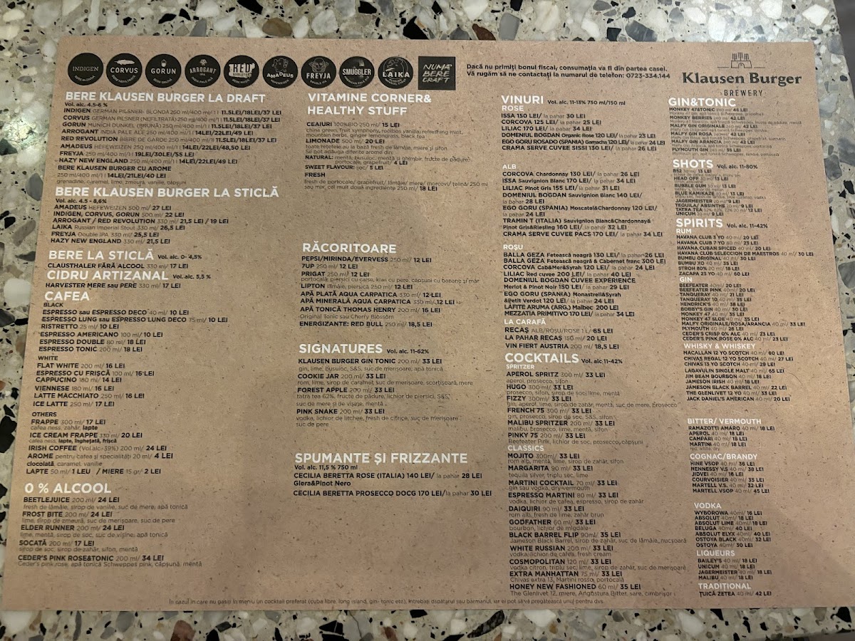 Klausen Burger Photo Menu 4