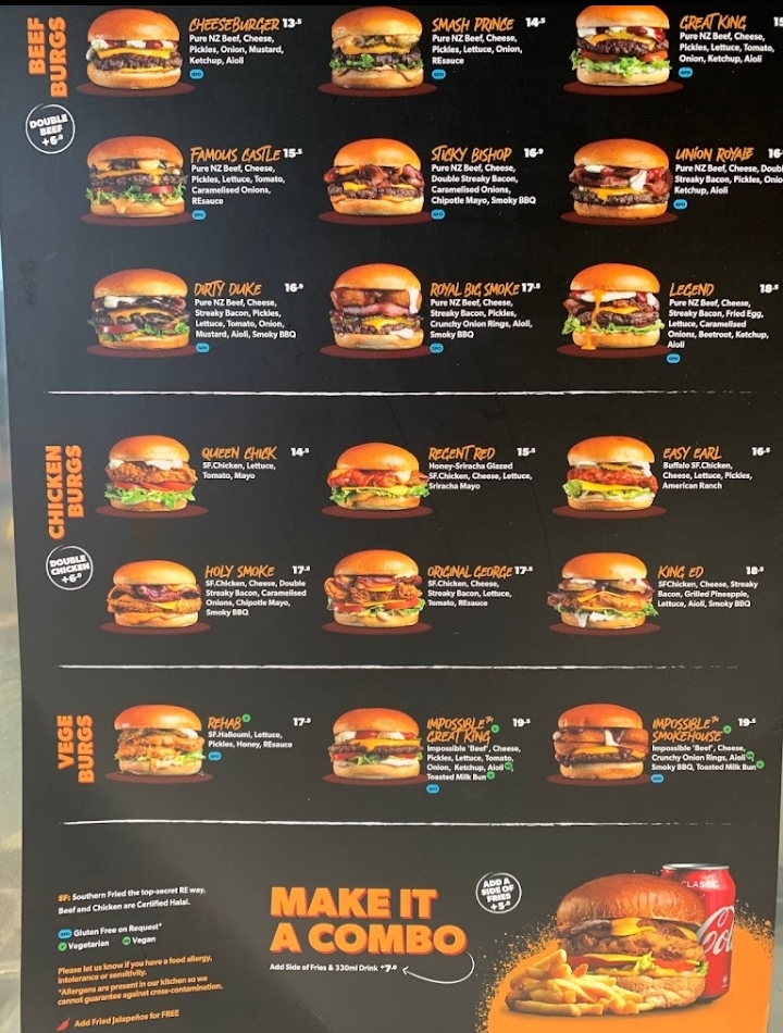RE Burger Grey Lynn Photo Menu 5