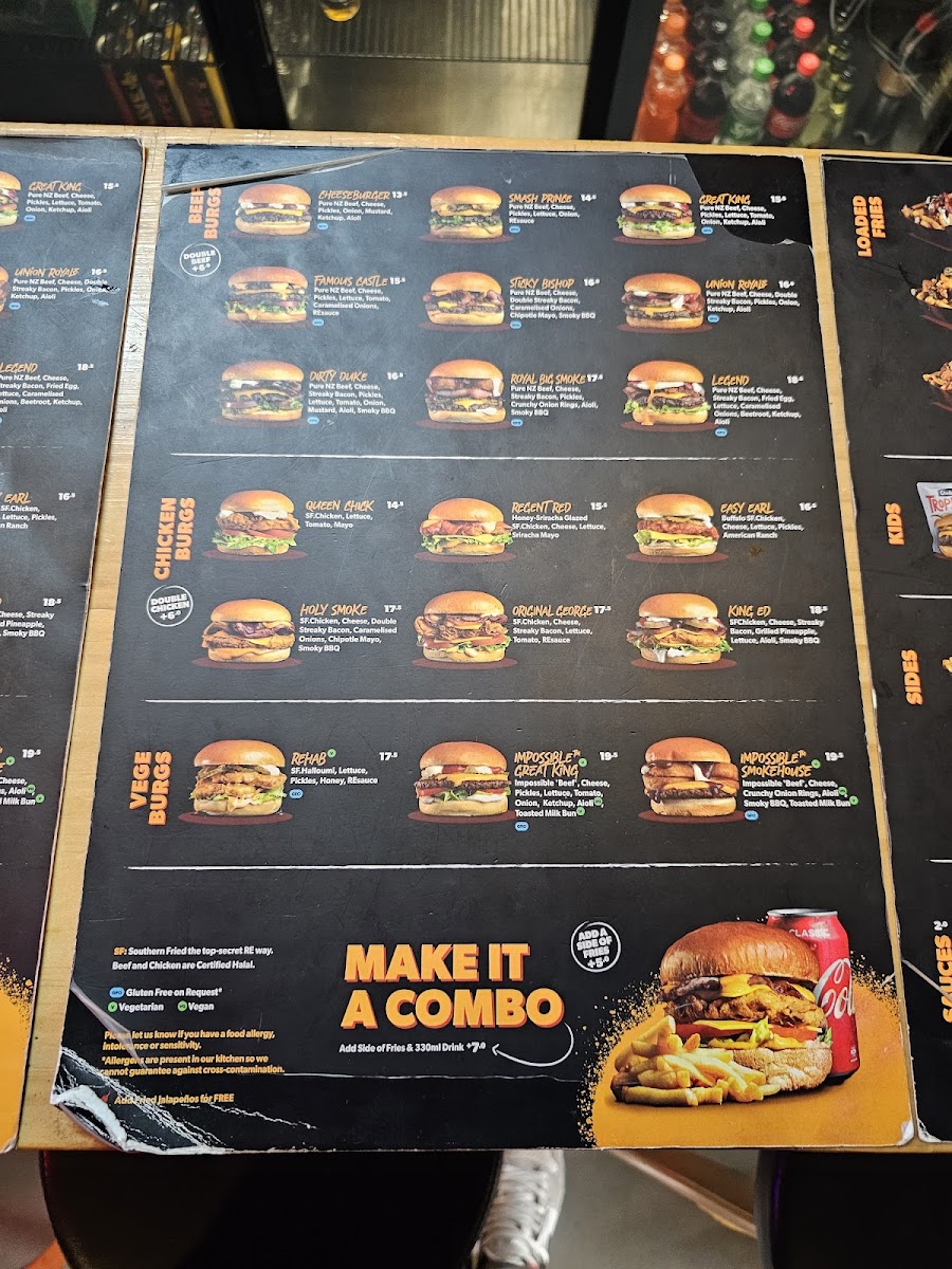 RE Burger Grey Lynn Photo Menu 7