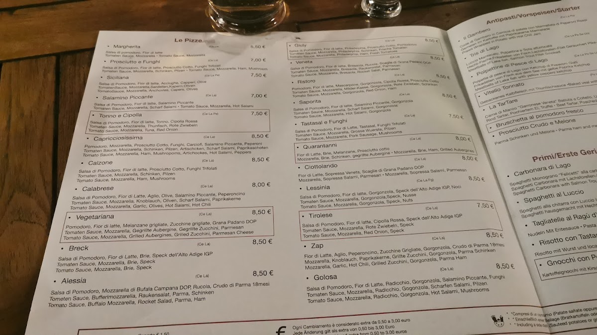 Ristorante Pizzeria 'al Ristoro' Photo Menu 3