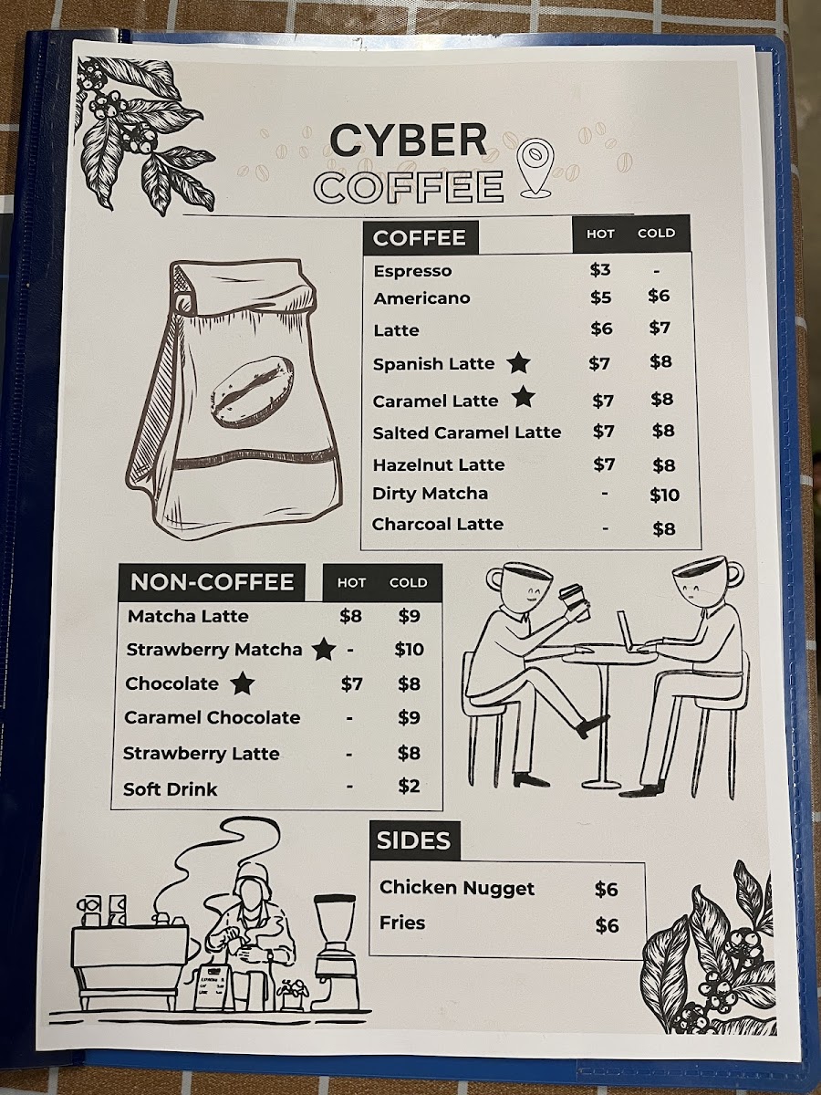 CyberCoffee Photo Menu 3