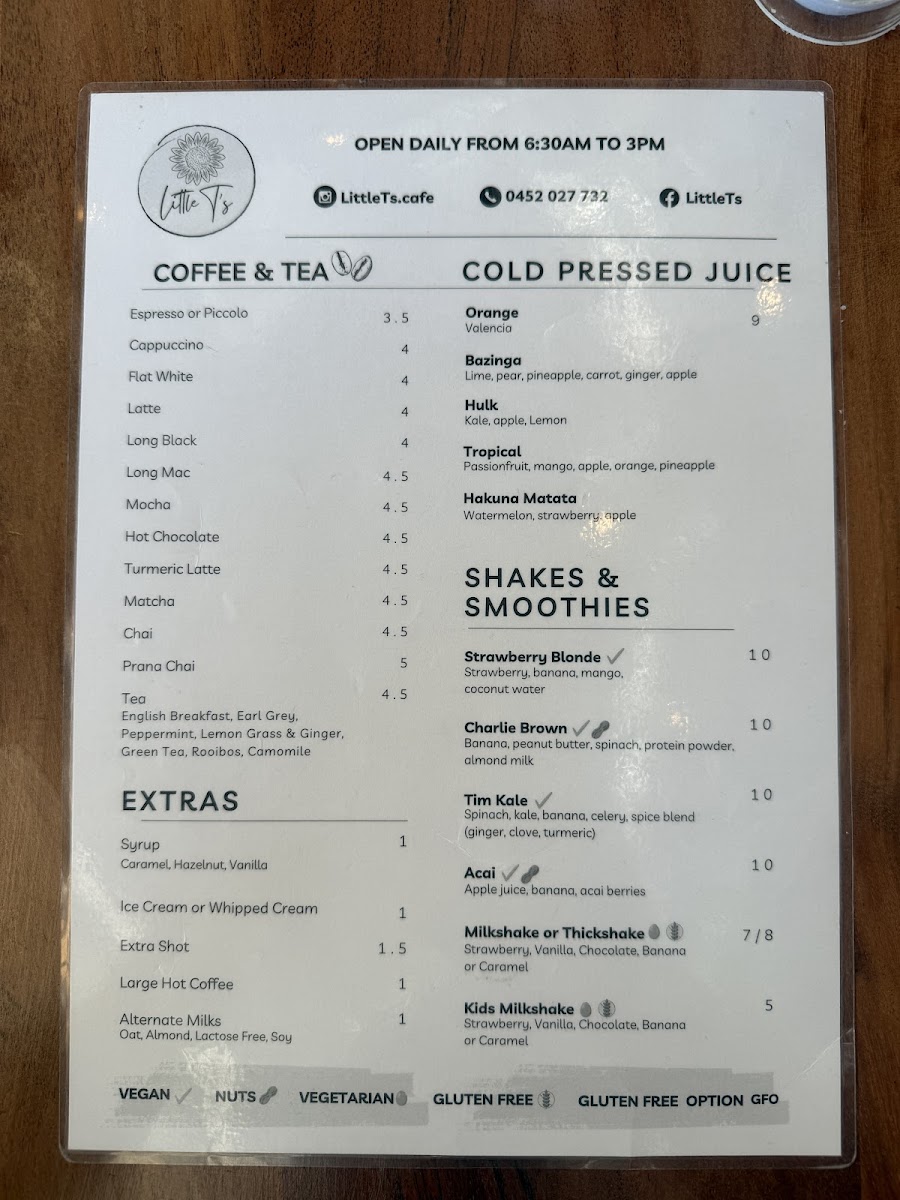 Little T's Cafe Photo Menu 10