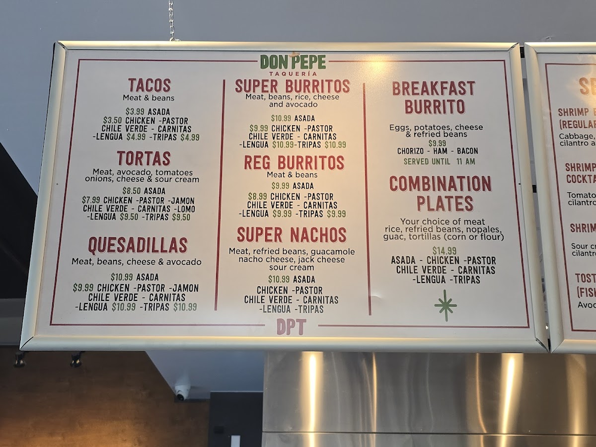 Don Pepe Taqueria Photo Menu 2
