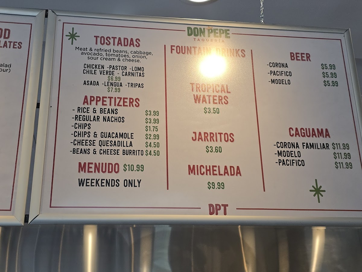 Don Pepe Taqueria Photo Menu 3