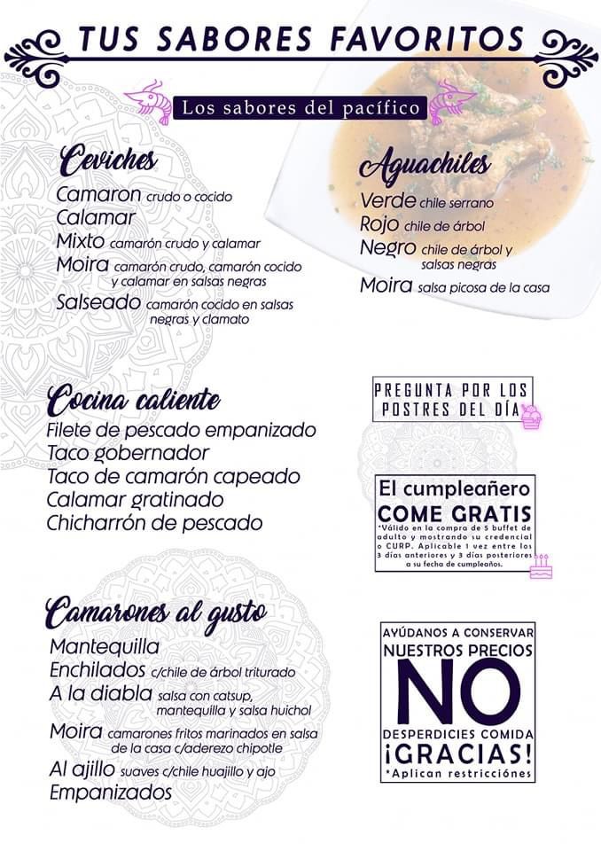 Moira Restaurante todo incluido Photo Menu 3