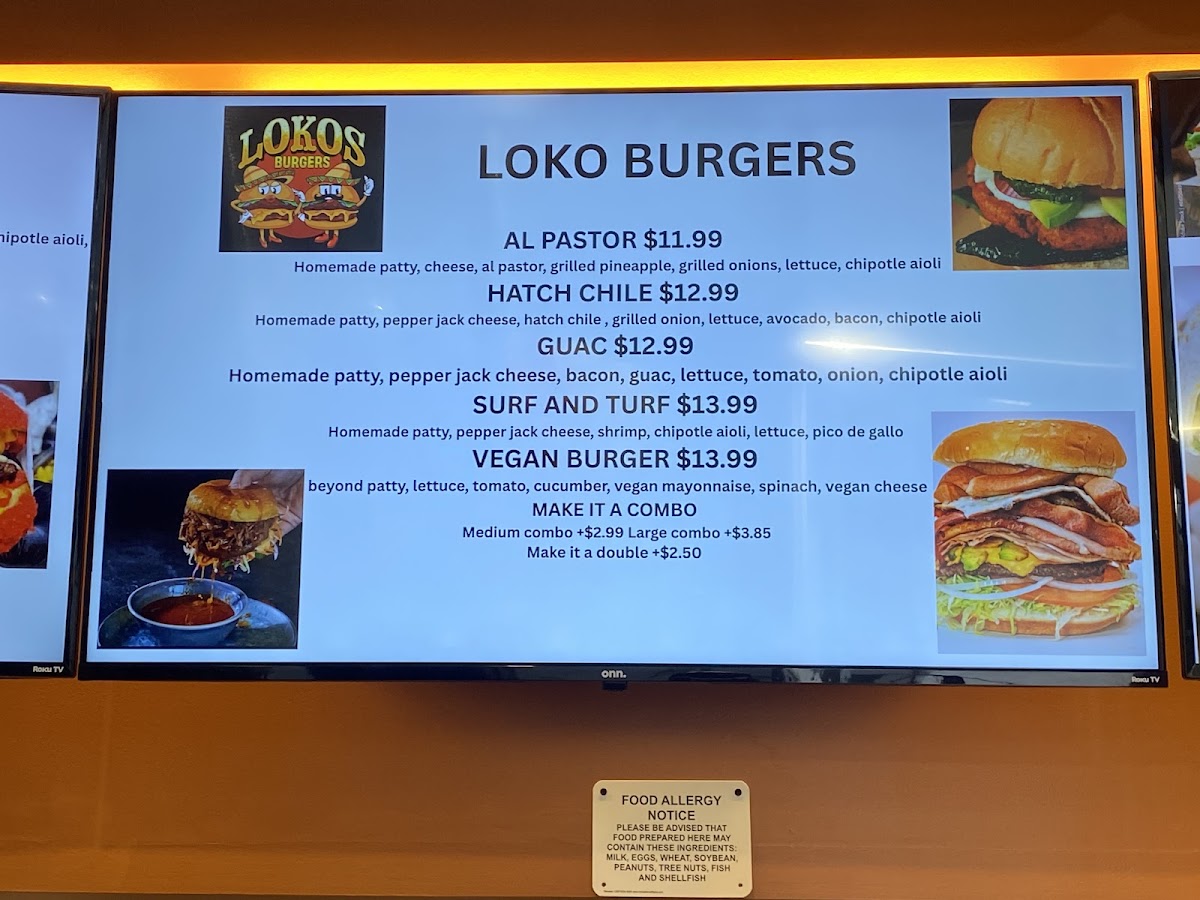 Lokos Burgers Photo Menu 3
