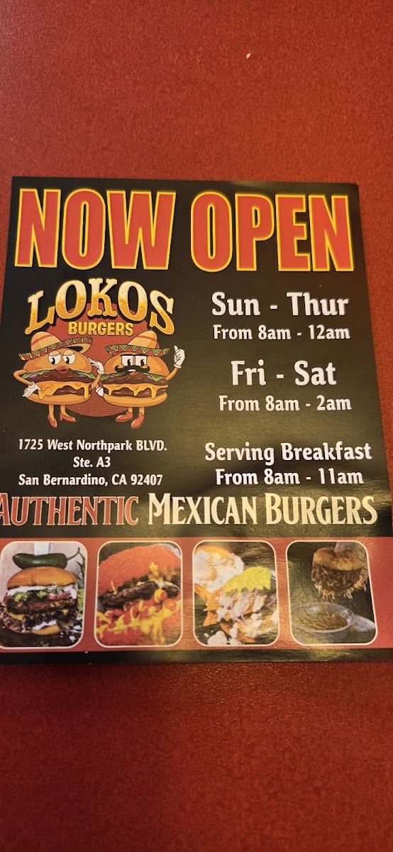 Lokos Burgers Photo Menu 5
