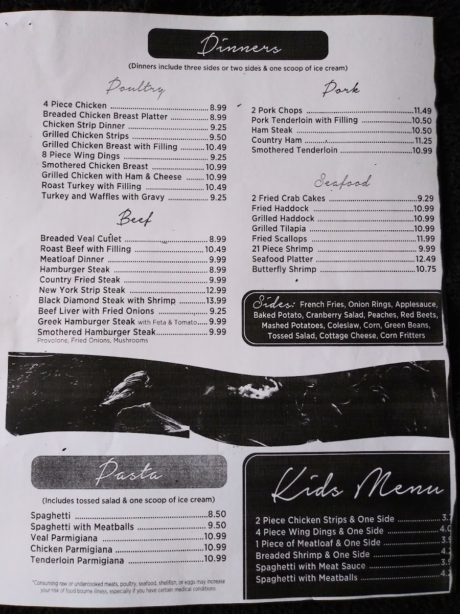 Home Style Family Restaurant Photo Menu 2