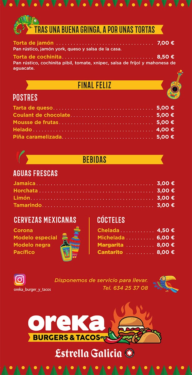 OREKA - Burgers y Tacos Photo Menu 1
