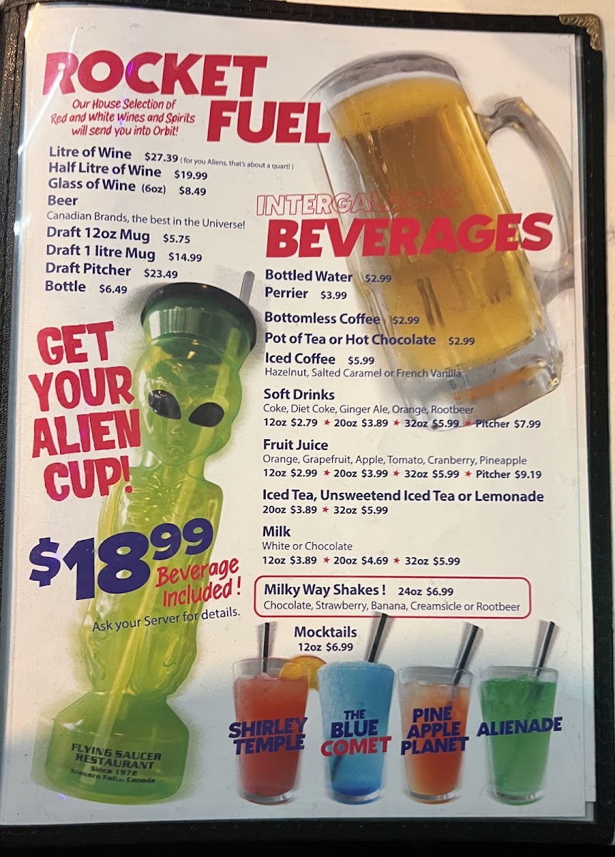 Flying Saucer Restaurant Photo Menu 10