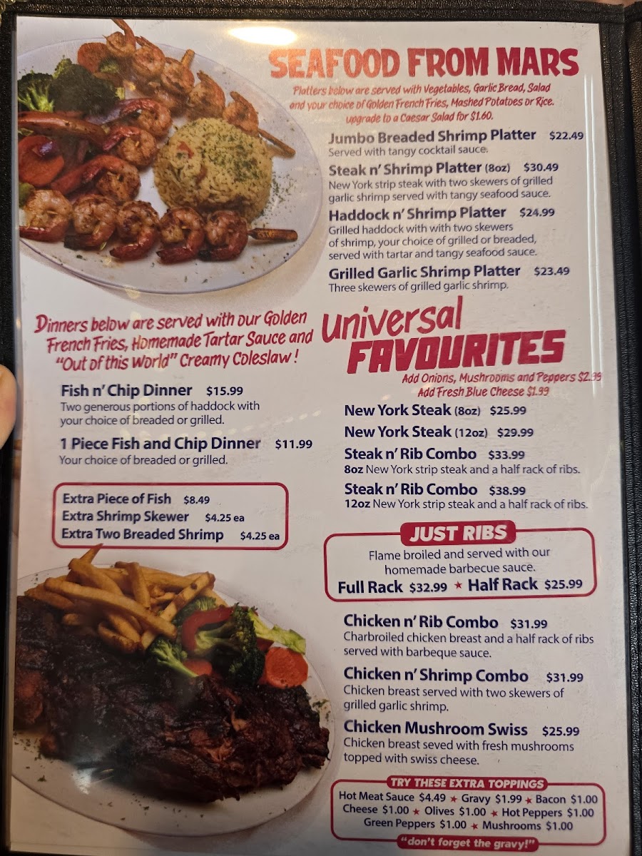 Flying Saucer Restaurant Photo Menu 5