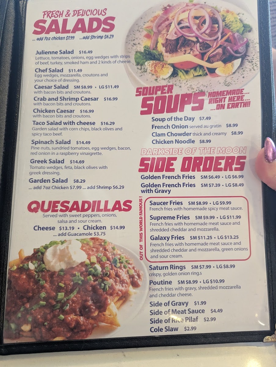 Flying Saucer Restaurant Photo Menu 8