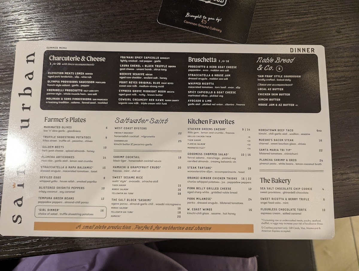 Saint Urban Photo Menu 2