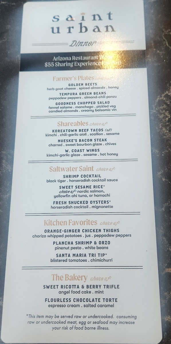 Saint Urban Photo Menu 3