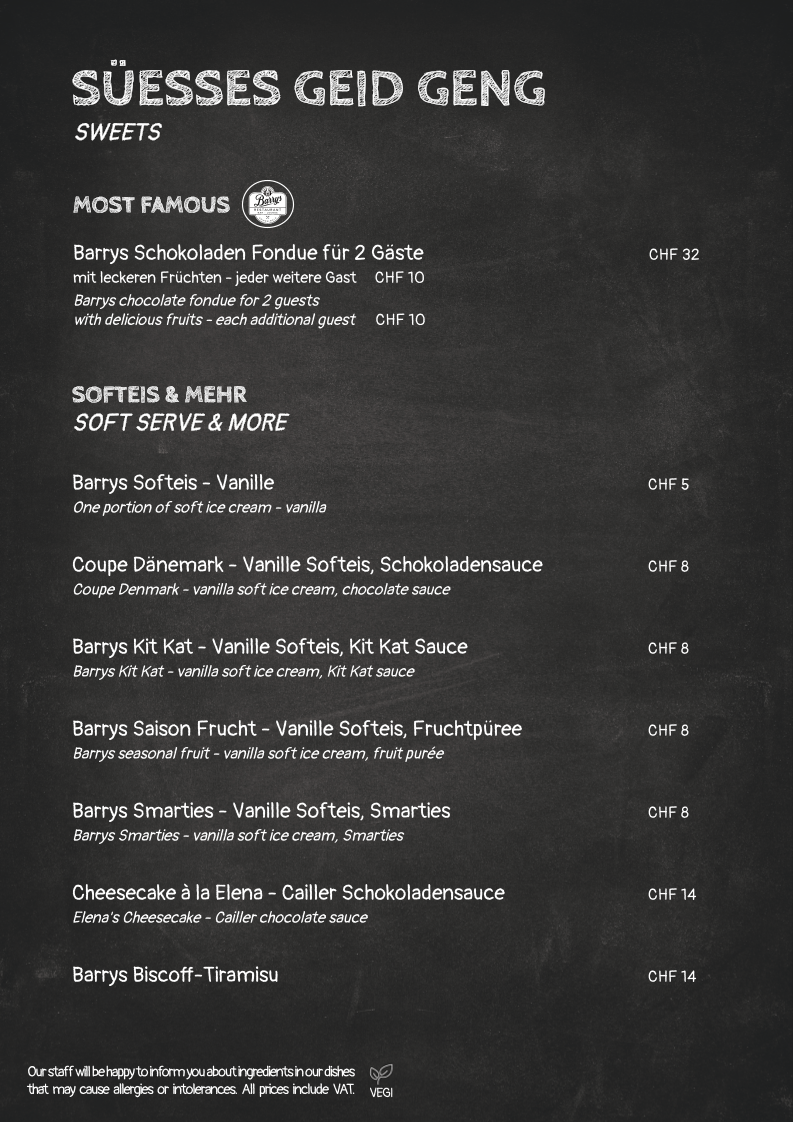 Barrys Restaurant, Bar & Lounge Photo Menu 6