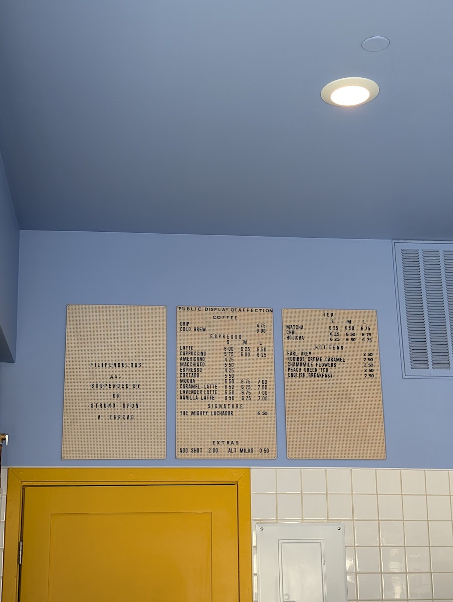 PDA Coffee Photo Menu 2