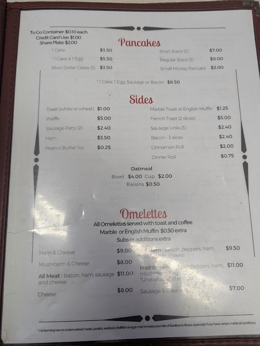 Hutch's Cafe Photo Menu 4