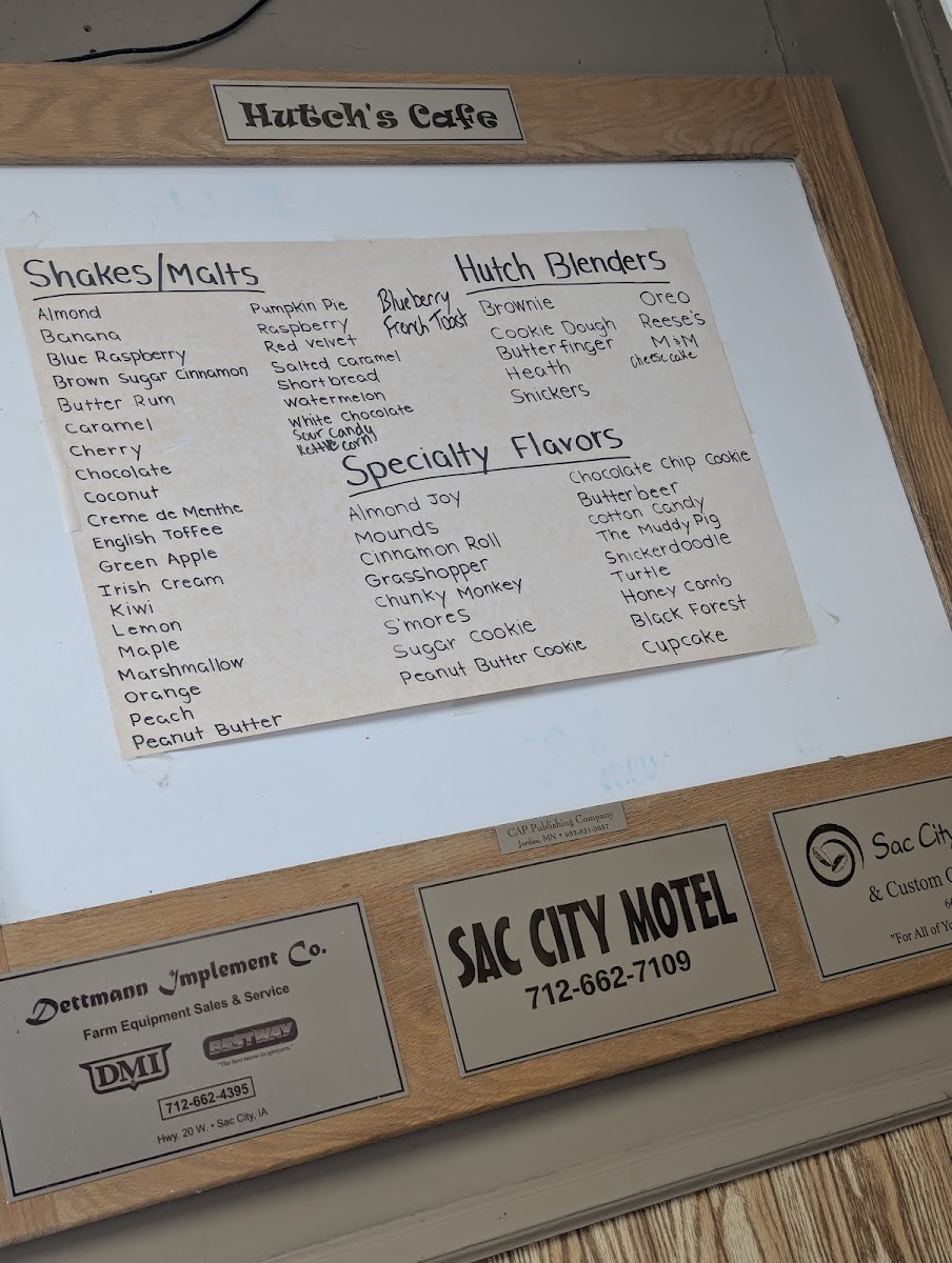 Hutch's Cafe Photo Menu 5