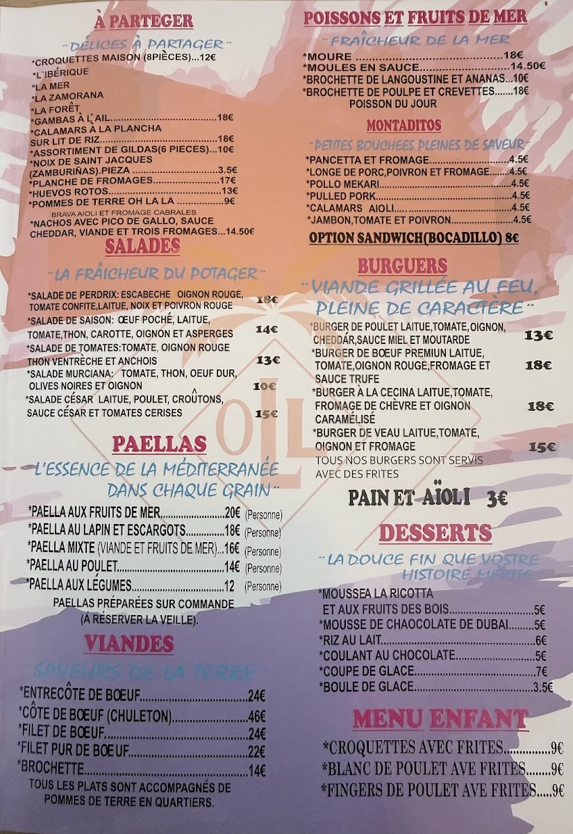 OH LA LA! Café Bar Photo Menu 1
