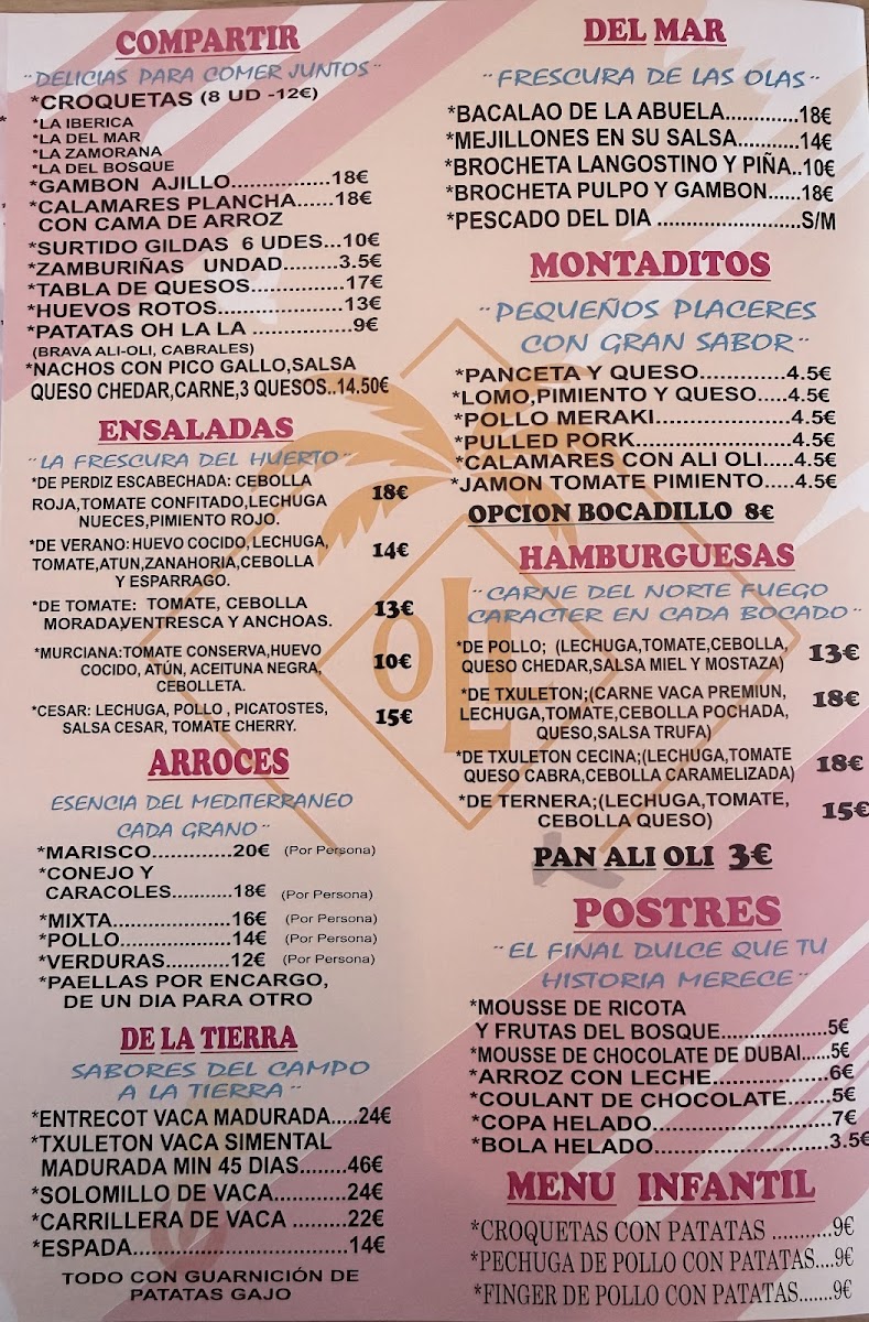 OH LA LA! Café Bar Photo Menu 2