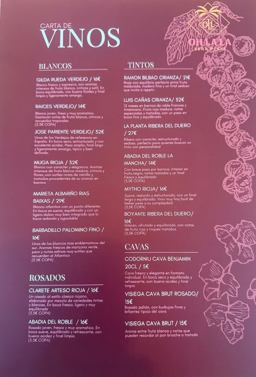 OH LA LA! Café Bar Photo Menu 5
