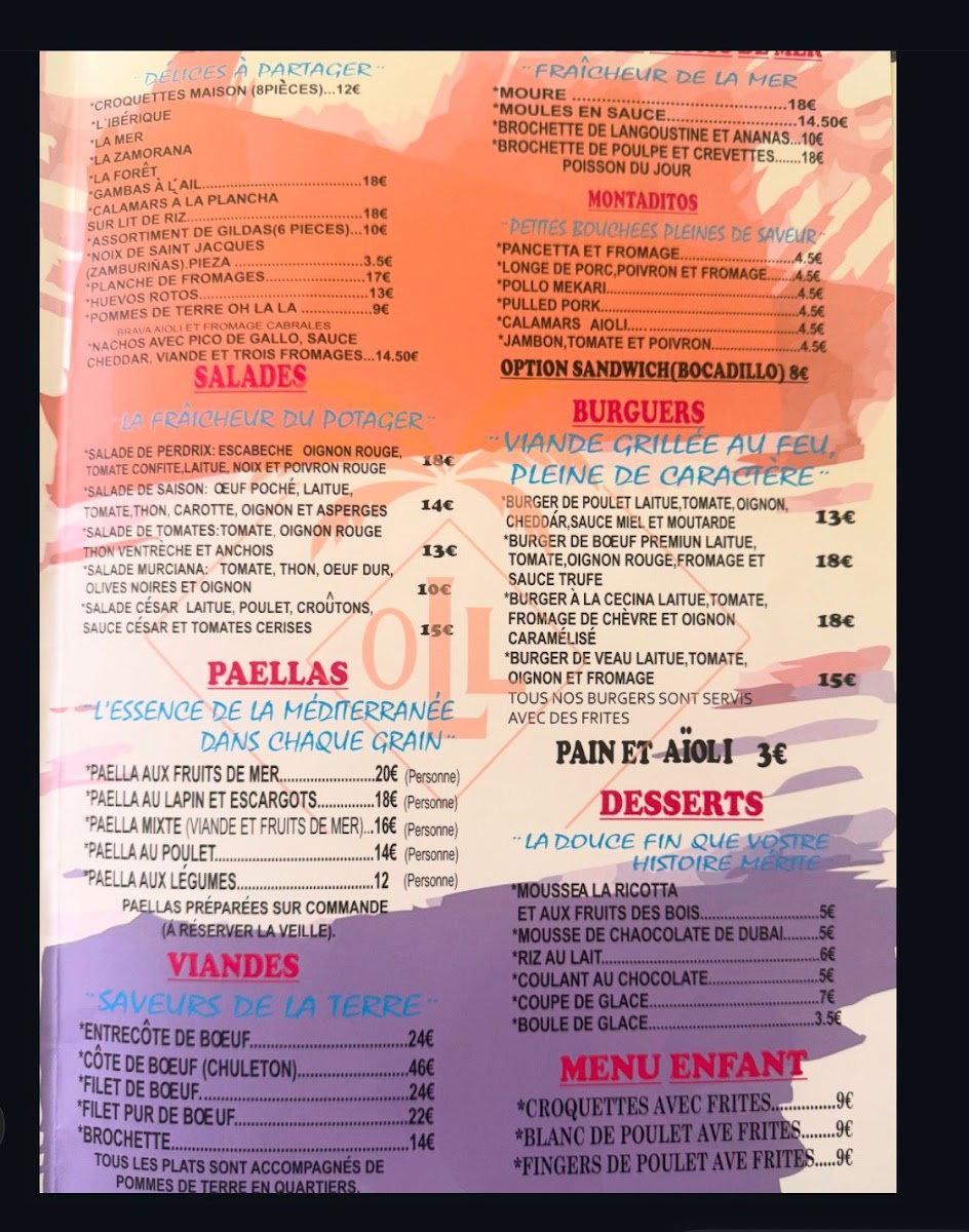 OH LA LA! Café Bar Photo Menu 6