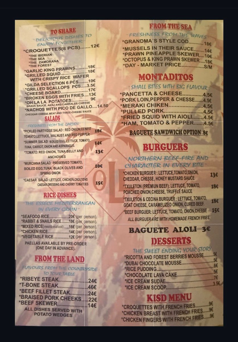 OH LA LA! Café Bar Photo Menu 7