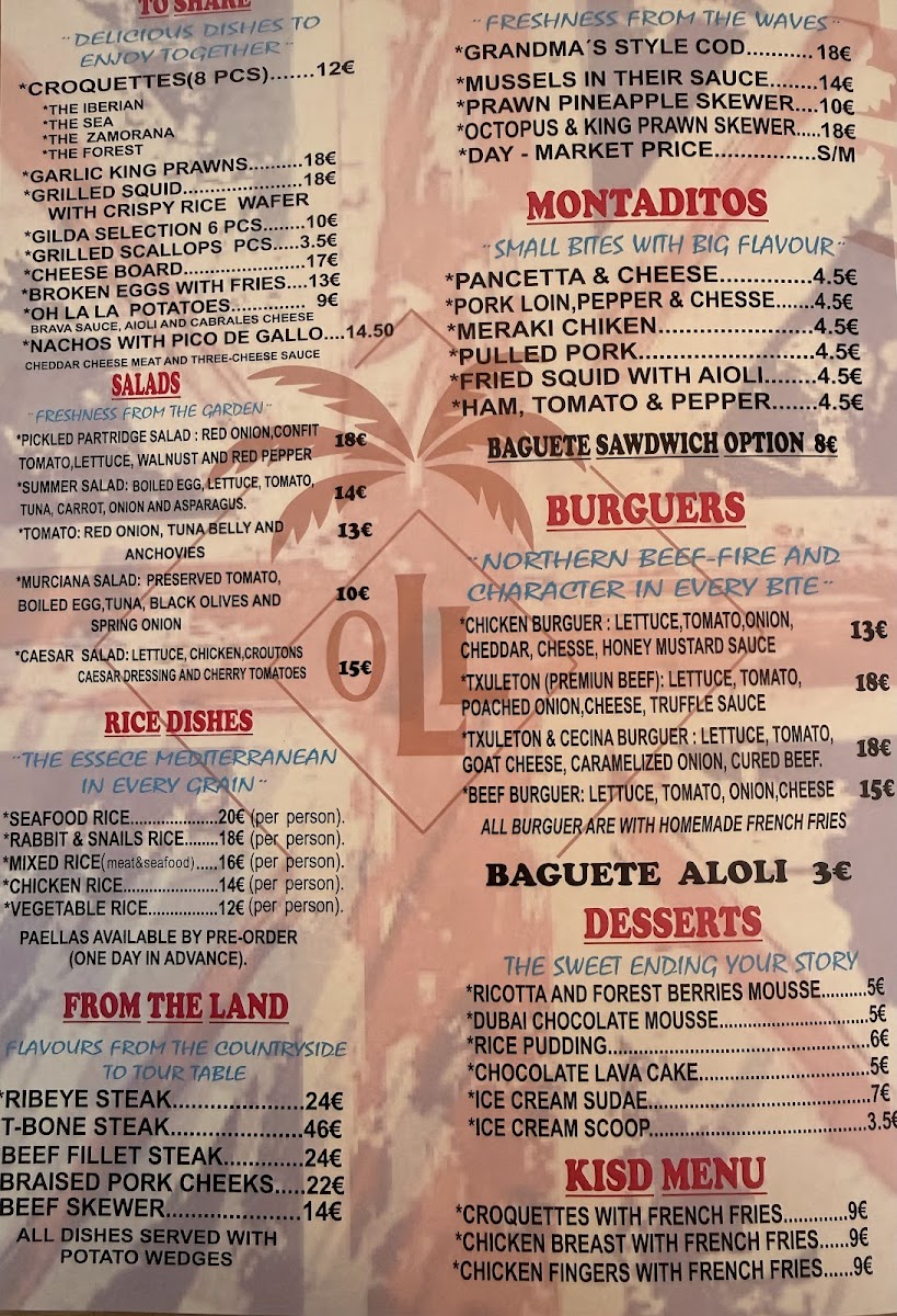 OH LA LA! Café Bar Photo Menu 8
