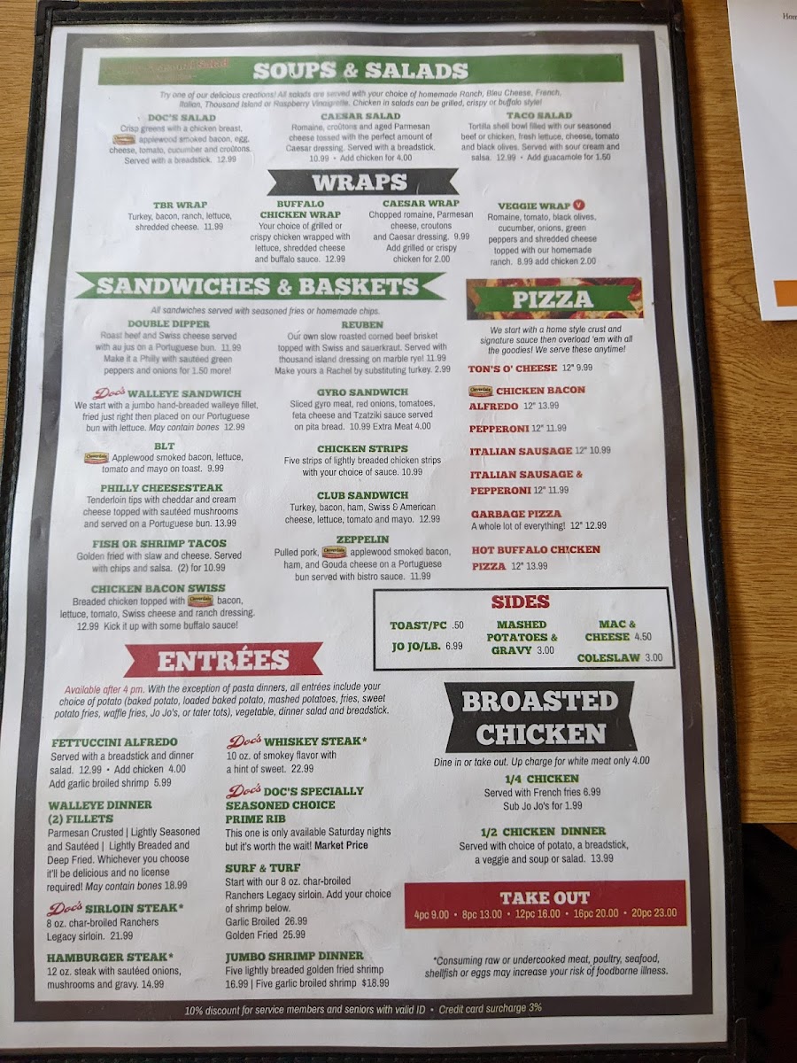 Doc's on 23 Photo Menu 7