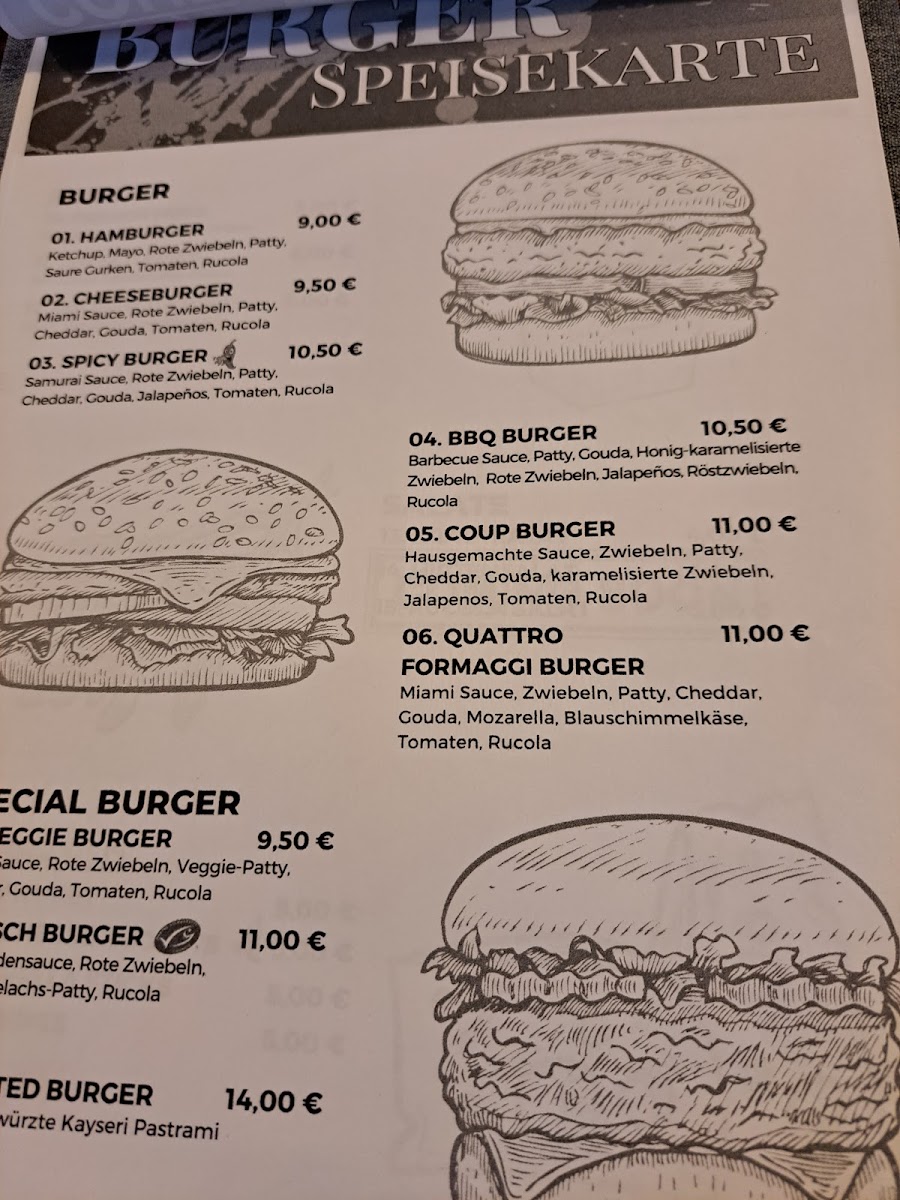 Coup Burger Ludwigshafen Photo Menu 5
