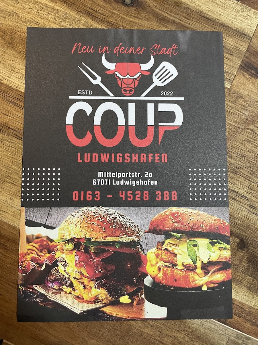 Coup Burger Ludwigshafen Photo Menu 7