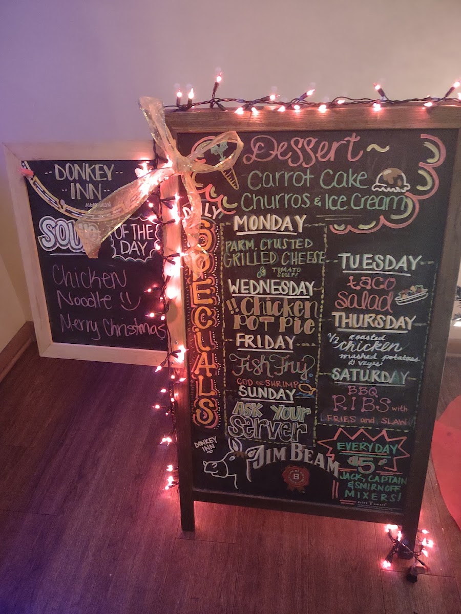 Donkey Inn Bar and Grill Photo Menu 2