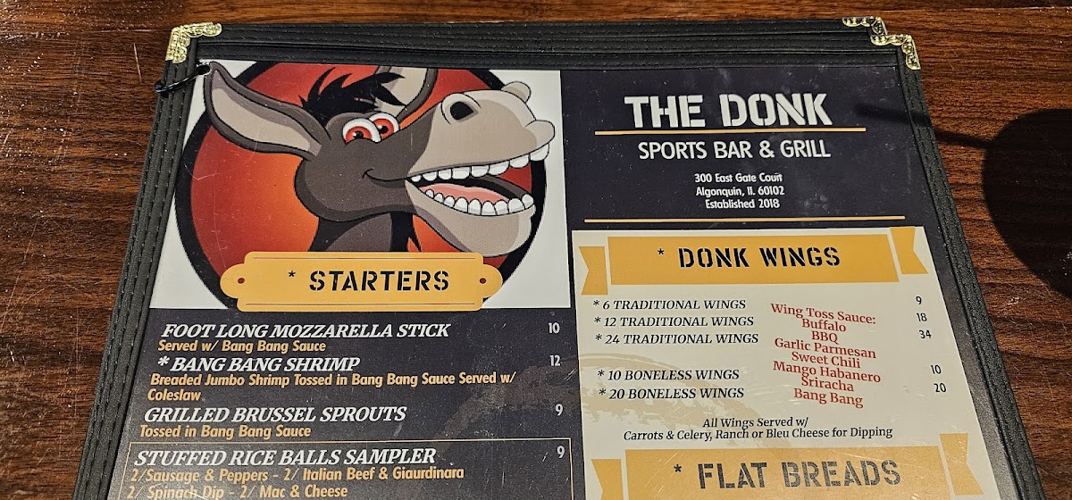 Donkey Inn Bar and Grill Photo Menu 3