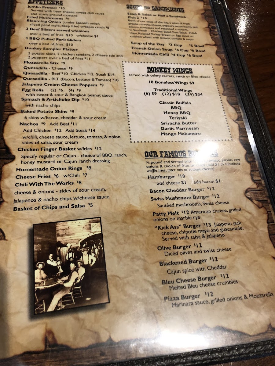 Donkey Inn Bar and Grill Photo Menu 4