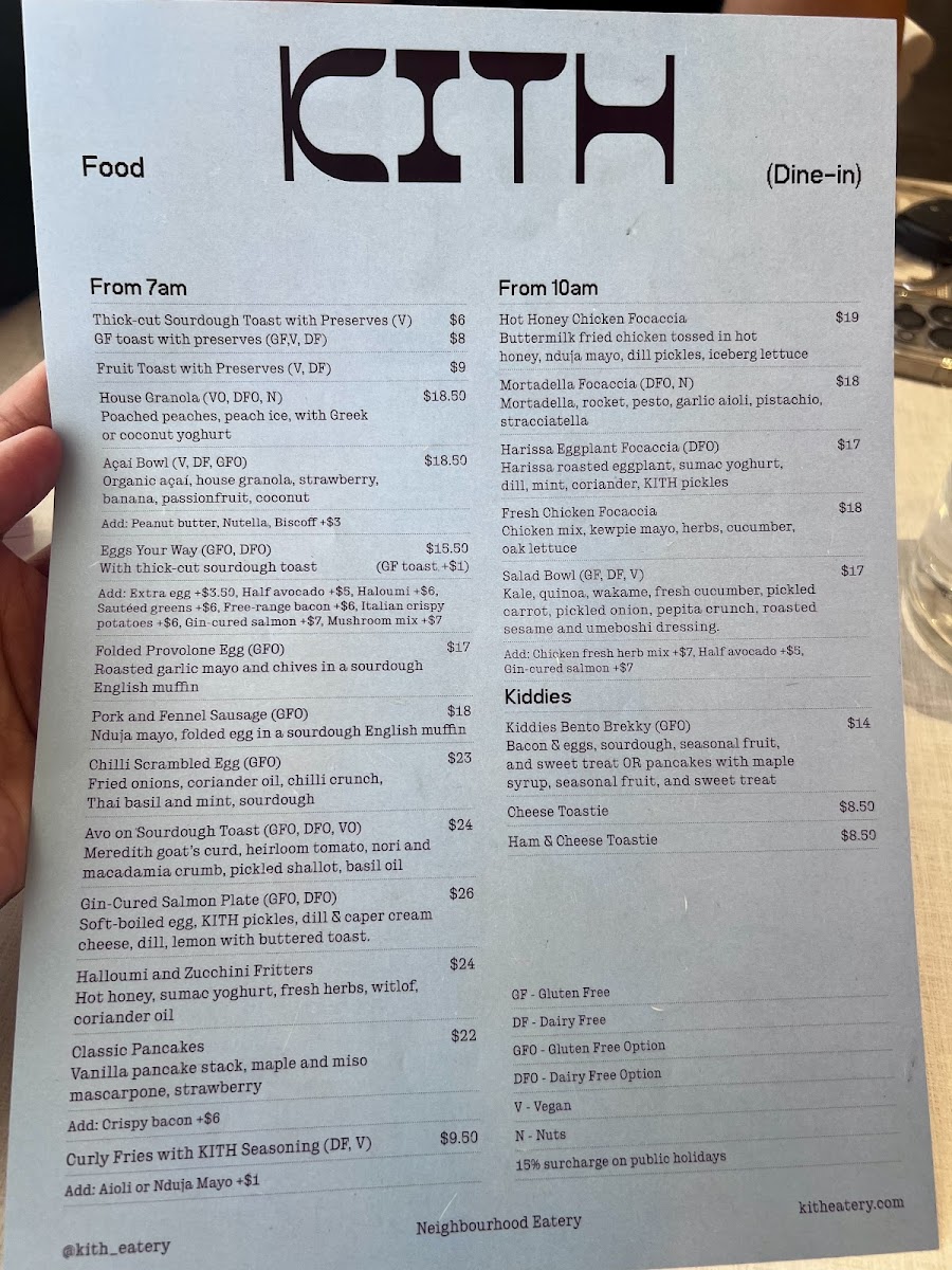 Kith Eatery Photo Menu 8