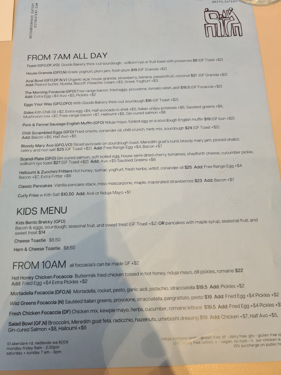 Kith Eatery Photo Menu 9