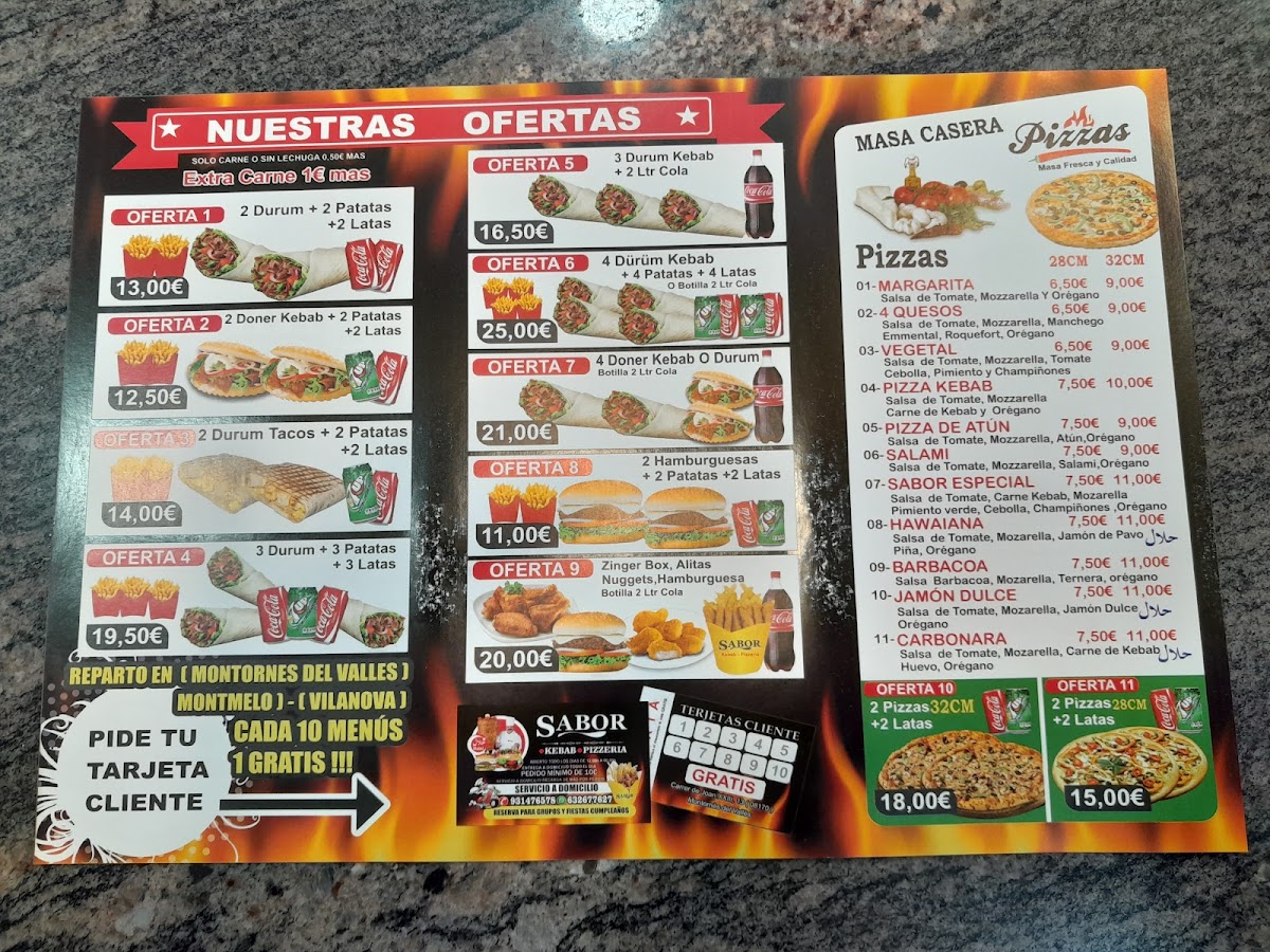 Sabor Kebab & pizzeria Photo Menu 6